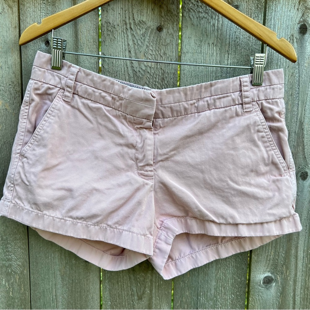 j crew pale pink chino shorts